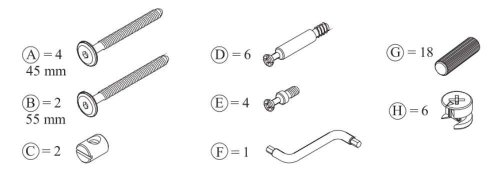 Fittings pack for Romantica Cot