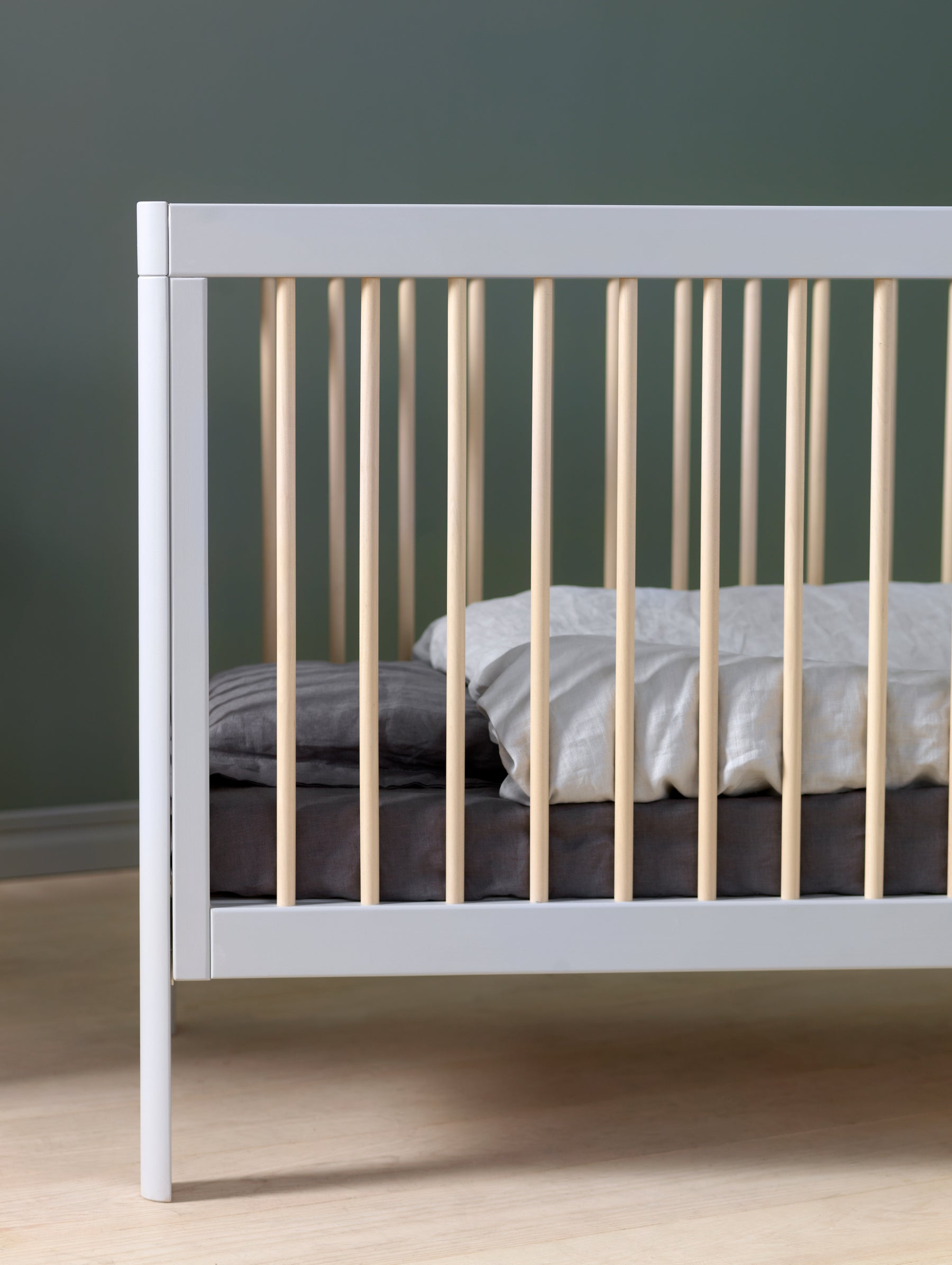 Cot Lukas Duo Soft Grey/Natural Wax